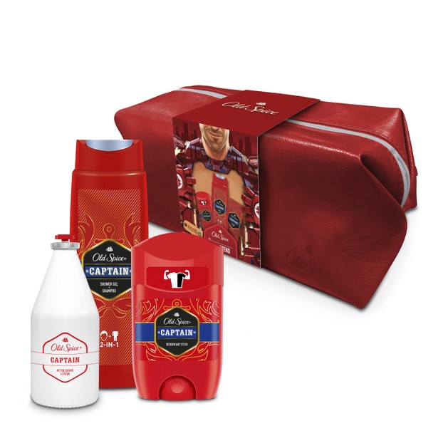 Old Spice Πακέτο Προσφοράς Captain Shower Gel 250ml & Captain After Shave Lotion 100ml & Captain Deodorant Stick 50ml Old Spice Πακέτο Προσφοράς Captain Shower Gel 250ml & Captain After Shave Lotion 100ml & Captain Deodorant Stick 50ml