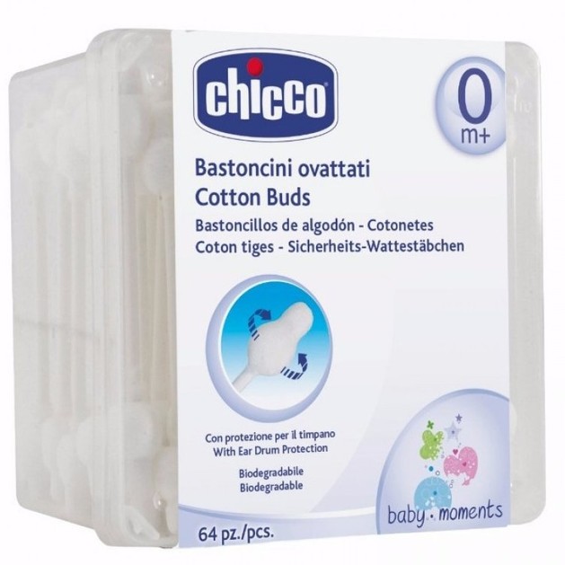 Chicco Ωτοκαθαριστές Ασφαλείας 64τμχ Chicco Ωτοκαθαριστές Ασφαλείας 64τμχ
