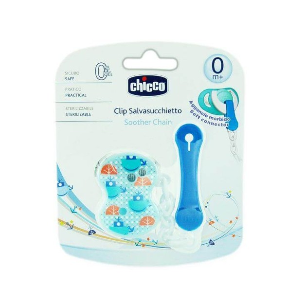 Chicco Soother Chain Αλυσίδα πιπίλας 0m+ 1τμχ Chicco Soother Chain Αλυσίδα πιπίλας 0m+ 1τμχ
