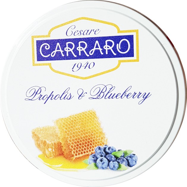 Carraro Propolis & Blueberry Καραμέλες για το Λαιμό με Πρόπολη & Blueberry 40gr Carraro Propolis & Blueberry Καραμέλες για το Λαιμό με Πρόπολη & Blueberry 40gr
