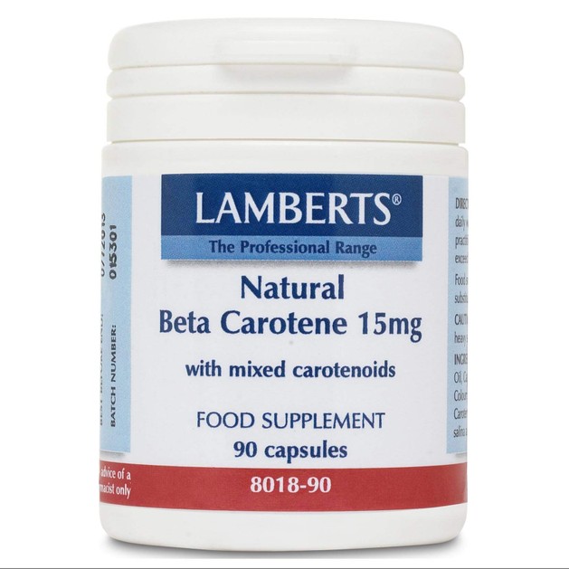 Lamberts Natural Beta Carotene 15mg 90 caps Lamberts Natural Beta Carotene 15mg 90 caps