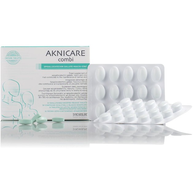 Synchroline Aknicare Combi Συμπλήρωμα Διατροφής που Συμβάλει στην Διατήρηση της Φυσιολογικής Επιδερμίδας 30 Δισκία Synchroline Aknicare Combi Συμπλήρωμα Διατροφής που Συμβάλει στην Διατήρηση της Φυσιολογικής Επιδερμίδας 30 Δισκία