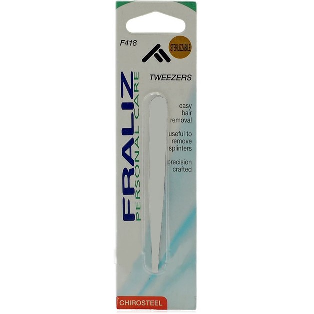 Fraliz F418 Tweezers Τσιμπιδάκι Φρυδιών με Ίσια Μύτη 1 Τεμάχιο Fraliz F418 Tweezers Τσιμπιδάκι Φρυδιών με Ίσια Μύτη 1 Τεμάχιο