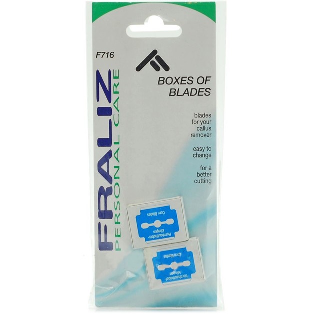 Fraliz F716 Boxes of Blades Ανταλλακτικές Λεπίδες για το Αφαιρετικό Κάλων 2 Κουτάκια των 10 Λεπίδων Fraliz F716 Boxes of Blades Ανταλλακτικές Λεπίδες για το Αφαιρετικό Κάλων 2 Κουτάκια των 10 Λεπίδων