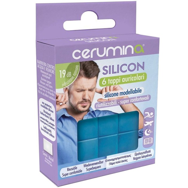 Cerumina Silicon Ωτοασπίδες Σιλικόνης 6 Τεμάχια Cerumina Silicon Ωτοασπίδες Σιλικόνης 6 Τεμάχια