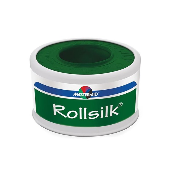 Master Aid Rollsilk 5mx5cm, 1 Τεμάχιο Master Aid Rollsilk 5mx5cm, 1 Τεμάχιο