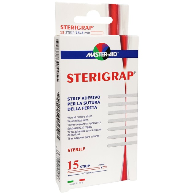 Master Aid Sterigrap Ταινία Σύγκλισης Τραυμάτων 15τεμ Master Aid Sterigrap Ταινία Σύγκλισης Τραυμάτων 15τεμ