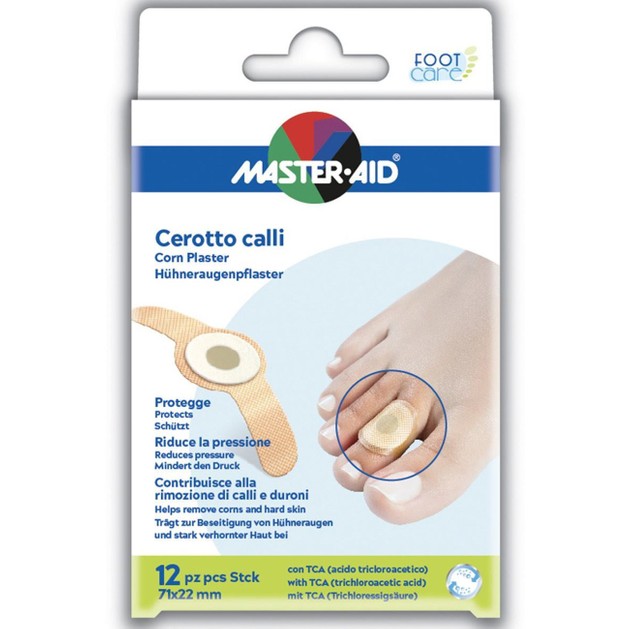 Master Aid Cerotto Calli Corn Plaster 71x22 mm 12 Τεμάχια Master Aid Cerotto Calli Corn Plaster 71x22 mm 12 Τεμάχια
