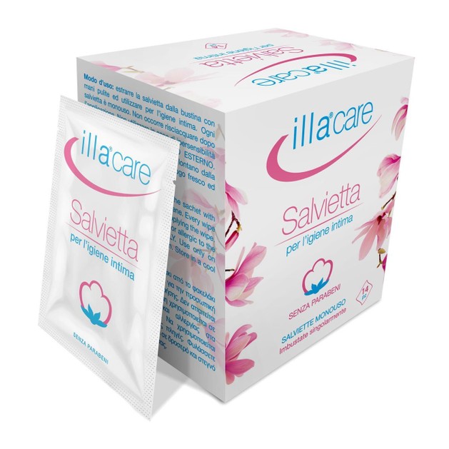 Illa Care Salvietta Intima Μαντηλάκια Καθαρισμού της Ευαίσθητης Περιοχής 14 Τεμάχια Illa Care Salvietta Intima Μαντηλάκια Καθαρισμού της Ευαίσθητης Περιοχής 14 Τεμάχια