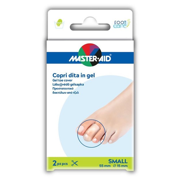 Master Aid Gel Toe Cover Προστατευτικό Δαχτύλων από Τζελ Μέγεθος Small 2 Τεμάχια Master Aid Gel Toe Cover Προστατευτικό Δαχτύλων από Τζελ Μέγεθος Small 2 Τεμάχια
