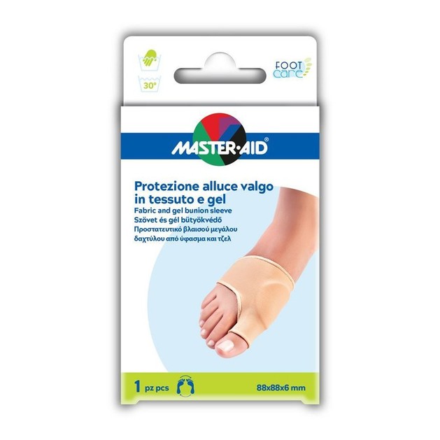 Master Aid Fabric and Gel Bunion Sleeve Προστατευτικό Βλαισού Μεγάλου Δαχτύλου από Ύφασμα & Τζελ 1 Τεμάχιο Master Aid Fabric and Gel Bunion Sleeve Προστατευτικό Βλαισού Μεγάλου Δαχτύλου από Ύφασμα & Τζελ 1 Τεμάχιο