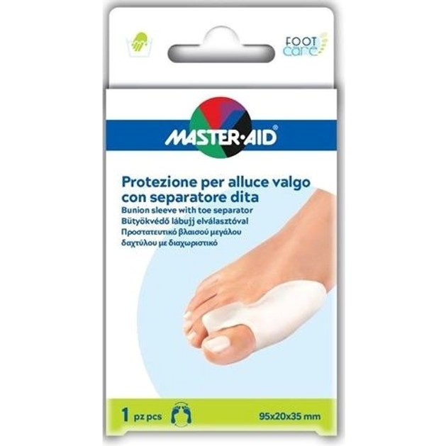 Master Aid Foot Care Προστατευτικό Βλαισού Μεγάλου Δαχτύλου με Διαχωριστικό 1τμχ Master Aid Foot Care Προστατευτικό Βλαισού Μεγάλου Δαχτύλου με Διαχωριστικό 1τμχ