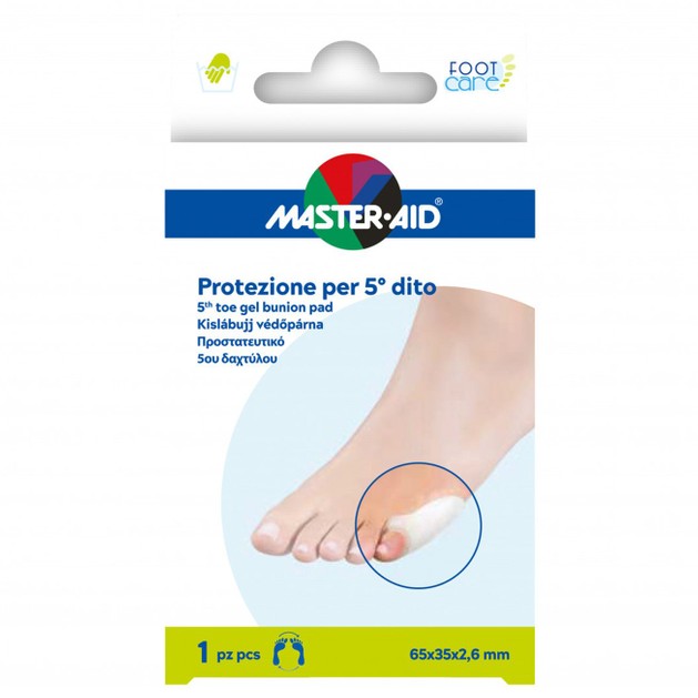Master Aid 5th Toe Gel Bunion Pad 65x35x2.6mm 1 Τεμάχιο Master Aid 5th Toe Gel Bunion Pad 65x35x2.6mm 1 Τεμάχιο