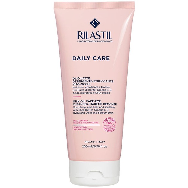 Rilastil Daily Care Milk Oil Face Eye Cleanser-Makeup Remover 200ml Rilastil Daily Care Milk Oil Face Eye Cleanser-Makeup Remover 200ml