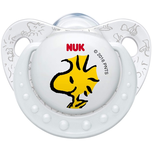 Nuk Trendline Snoopy Peanuts Πιπίλα Σιλικόνης με Κρίκο Χωρίς BPA Λευκό Nuk Trendline Snoopy Peanuts Πιπίλα Σιλικόνης με Κρίκο Χωρίς BPA Λευκό