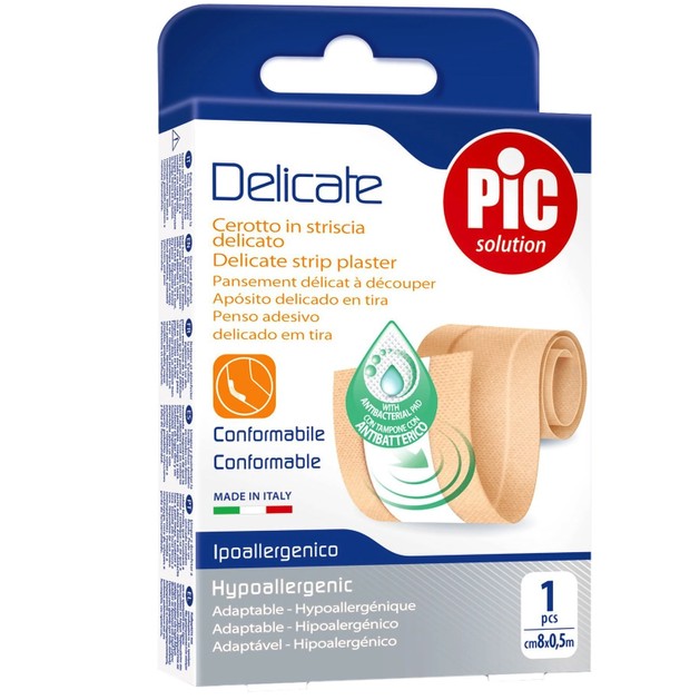 Pic Solution Delicate Strip Plaster 8cm x 0.5m 1 Τεμάχιο Pic Solution Delicate Strip Plaster 8cm x 0.5m 1 Τεμάχιο