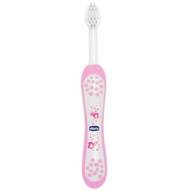 Chicco Οδοντόβουρτσα 6m+ Ροζ 1τμχ Chicco Οδοντόβουρτσα 6m+ Ροζ 1τμχ
