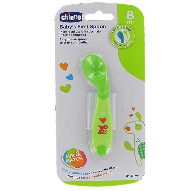 First Spoon Κουτάλι Σιλικόνης για Βρέφη από 8m+ 1τμχ - Chicco First Spoon Κουτάλι Σιλικόνης για Βρέφη από 8m+ 1τμχ - Chicco