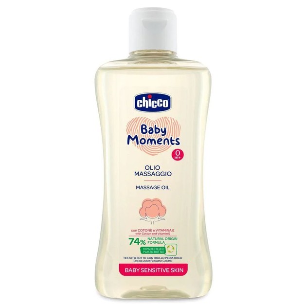 Chicco Baby Moments Λάδι για Μασάζ 0m+ 200ml Chicco Baby Moments Λάδι για Μασάζ 0m+ 200ml