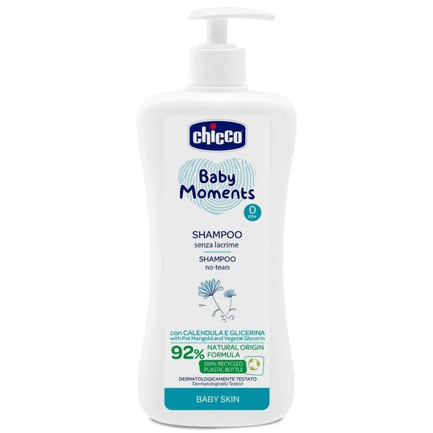 Chicco Baby Moments 0m+ Bath Shampoo with Calendula 500ml Chicco Baby Moments 0m+ Bath Shampoo with Calendula 500ml