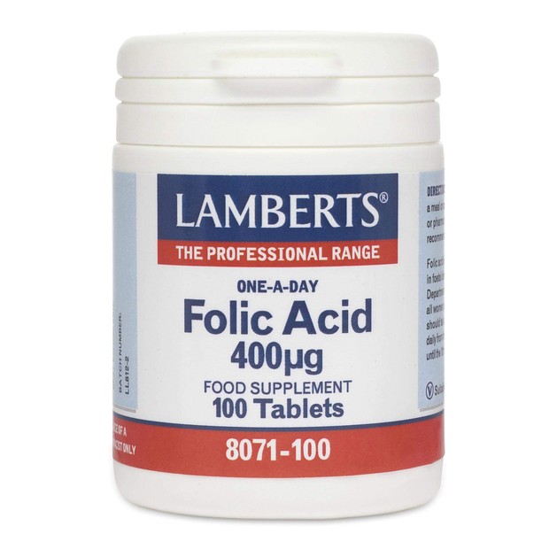 Lamberts Folic Acid 400 mcg 100 tabs Lamberts Folic Acid 400 mcg 100 tabs