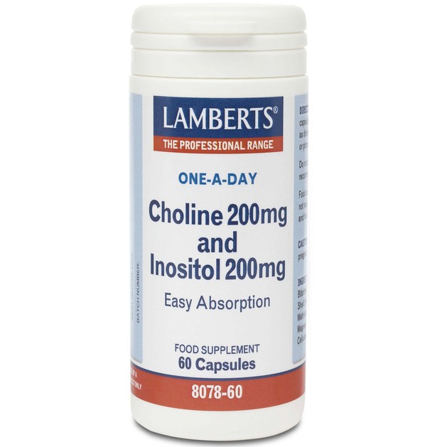 Lamberts Choline-Inositol Συμπλήρωμα Διατροφής που Παρέχει Χολίνη και Ινοσιτόλη 200mg 60tabs Lamberts Choline-Inositol Συμπλήρωμα Διατροφής που Παρέχει Χολίνη και Ινοσιτόλη 200mg 60tabs