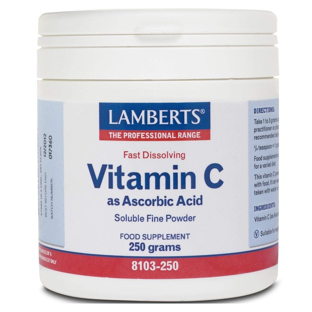 Lamberts Ascorbic Acid 250gr powder Lamberts Ascorbic Acid 250gr powder