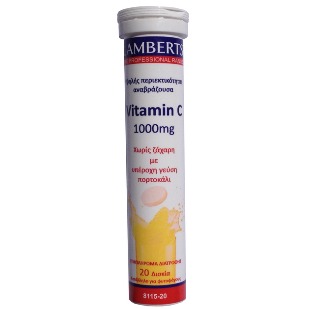 Lamberts Vitamin C Effervesce 1000mg 20 tabs Lamberts Vitamin C Effervesce 1000mg 20 tabs