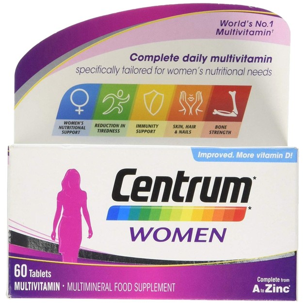 Centrum Women A to Zinc Πολυβιταμίνη 60tabs Centrum Women A to Zinc Πολυβιταμίνη 60tabs