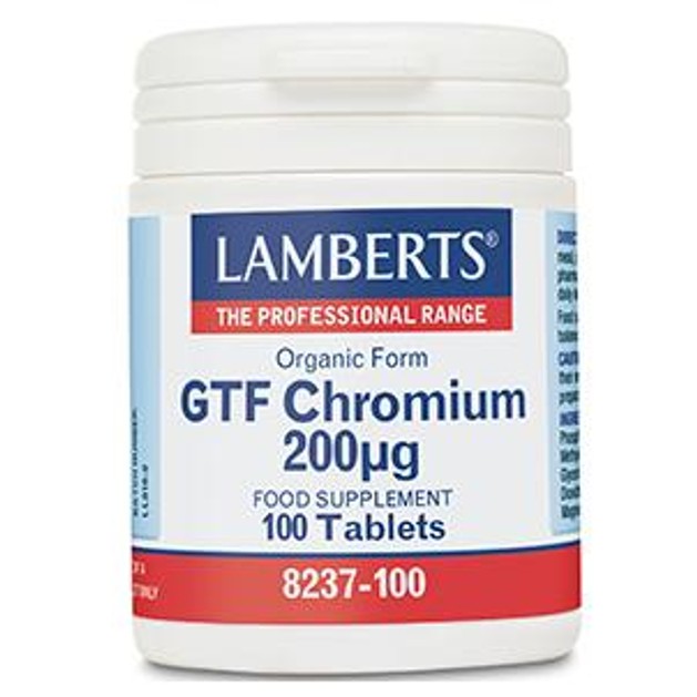 Lamberts GTF Chromium 200 mcg 100 tabs Lamberts GTF Chromium 200 mcg 100 tabs