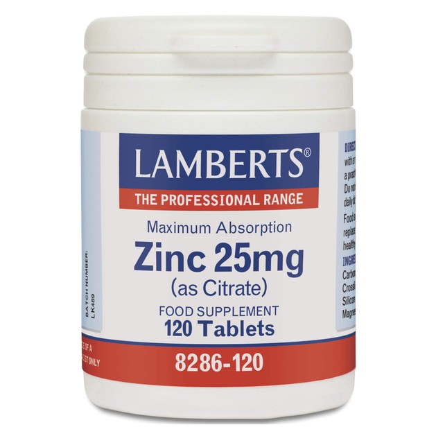 Lamberts Zinc 25mg (as Citrate)120tabs Lamberts Zinc 25mg (as Citrate)120tabs