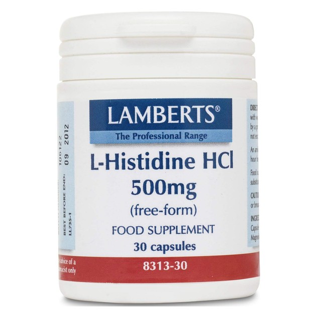 Lamberts L-Histidine HC 500mg 30 caps Lamberts L-Histidine HC 500mg 30 caps