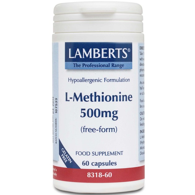 Lamberts L-Methionine 500mg 60 caps Lamberts L-Methionine 500mg 60 caps