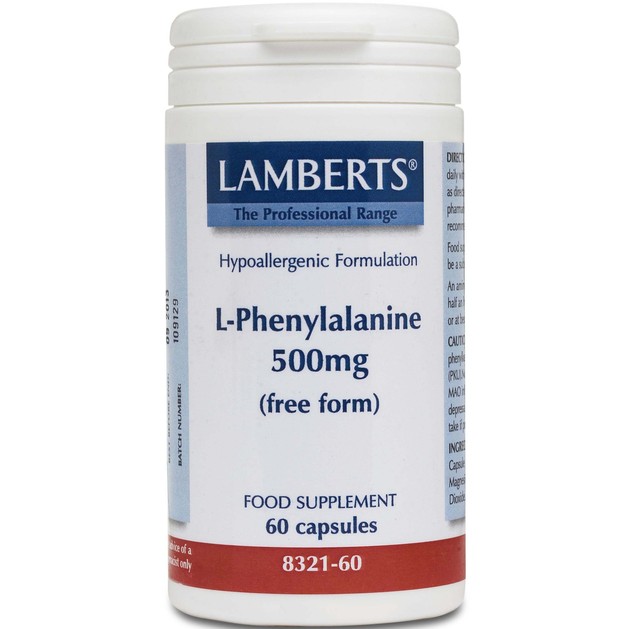 Lamberts L-Phenylalanine 500mg 60 tabs Lamberts L-Phenylalanine 500mg 60 tabs