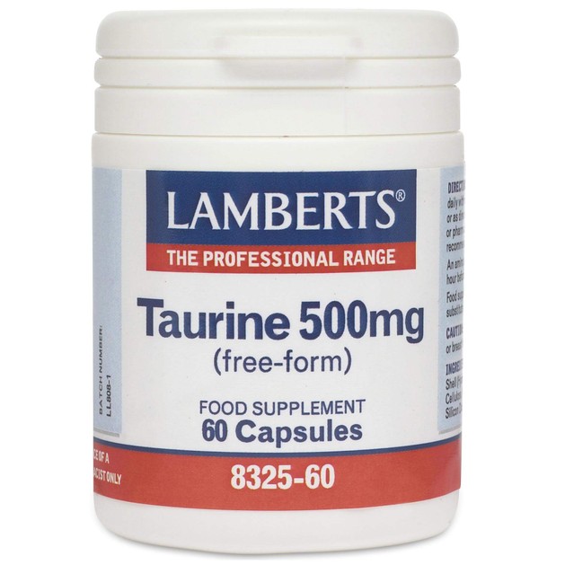 Lamberts Taurine 500mg 60 tabs Lamberts Taurine 500mg 60 tabs