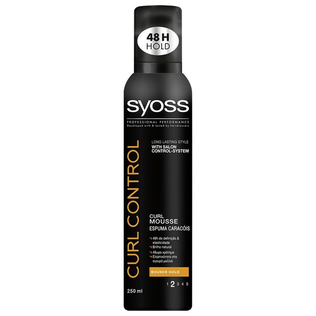 Syoss Mousse Curls Επαγγελματικός Αφρός Μαλλιών, Προσφέρει Ελαστικότητα στα Σγουρά Μαλλιά & Ανάλαφρο Κράτημα 250ml Syoss Mousse Curls Επαγγελματικός Αφρός Μαλλιών, Προσφέρει Ελαστικότητα στα Σγουρά Μαλλιά & Ανάλαφρο Κράτημα 250ml