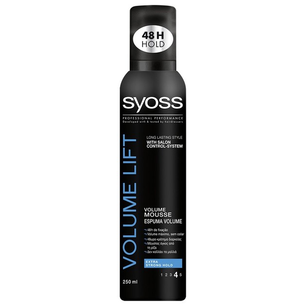 Syoss Mousse Volume Lift Επαγγελματικός Αφρός Μαλλιών, Δυνατό Κράτημα & Μαλλιά με Αέρινο Όγκο Από την Ρίζα 250ml Syoss Mousse Volume Lift Επαγγελματικός Αφρός Μαλλιών, Δυνατό Κράτημα & Μαλλιά με Αέρινο Όγκο Από την Ρίζα 250ml