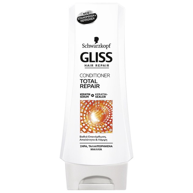 Schwarzkopf Gliss Total Repair Conditioner Επανορθωτική Κρέμα Περιποίησης για Ξηρά & Ταλαιπωρημένα Μαλλιά 200ml Schwarzkopf Gliss Total Repair Conditioner Επανορθωτική Κρέμα Περιποίησης για Ξηρά & Ταλαιπωρημένα Μαλλιά 200ml