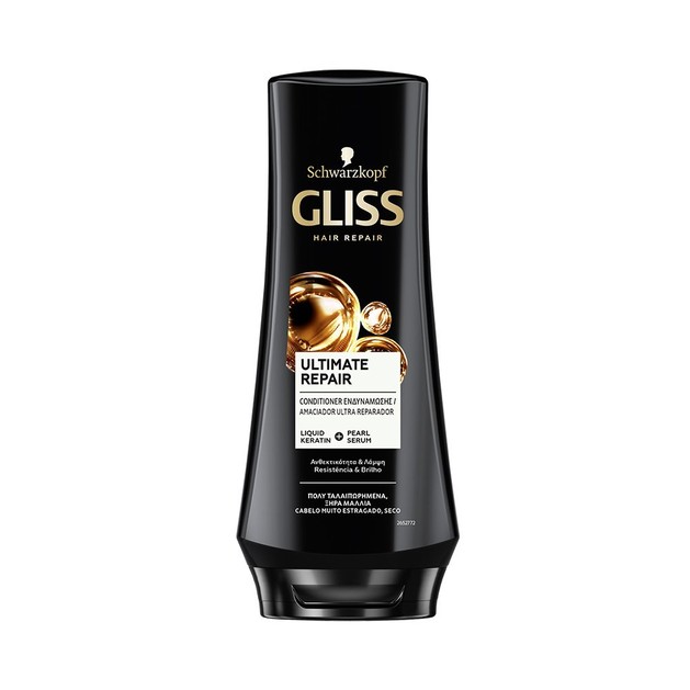 Schwarzkopf Gliss Ultimate Repair Conditioner Κρέμα Περιποίησης με 3x Περισσότερη Κερατίνη για Πολύ Ταλαιπωρημένα Μαλλιά 200ml Schwarzkopf Gliss Ultimate Repair Conditioner Κρέμα Περιποίησης με 3x Περισσότερη Κερατίνη για Πολύ Ταλαιπωρημένα Μαλλιά 200ml