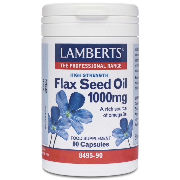 Lamberts Flax Seed Oil 1000mg 90caps Lamberts Flax Seed Oil 1000mg 90caps