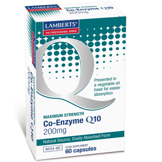 Lamberts Co-Enzyme Q10 200mg 60 caps Lamberts Co-Enzyme Q10 200mg 60 caps