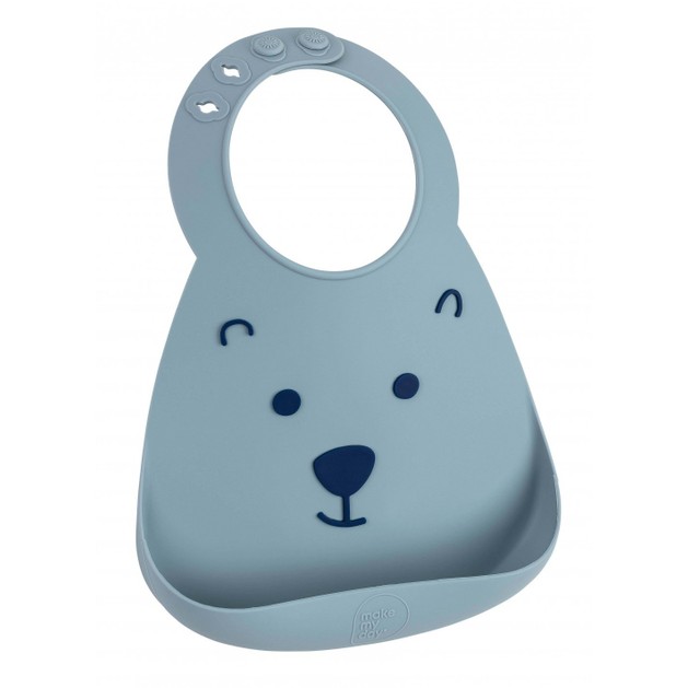MakeMyDay Baby Bib Κωδ 70135, 1 Τεμάχιο - Bear MakeMyDay Baby Bib Κωδ 70135, 1 Τεμάχιο - Bear