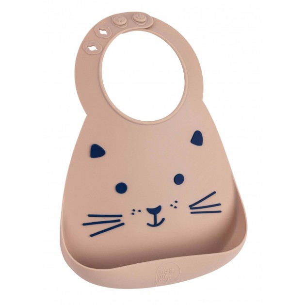 MakeMyDay Baby Bib Κωδ 70133, 1 Τεμάχιο - Cat MakeMyDay Baby Bib Κωδ 70133, 1 Τεμάχιο - Cat