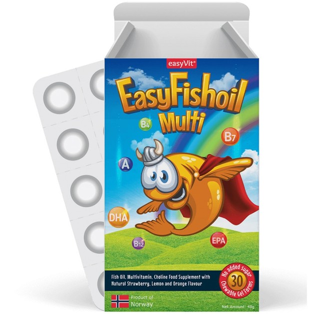 EasyVit EasyFishoil Multi 30 Ζελεδάκια EasyVit EasyFishoil Multi 30 Ζελεδάκια