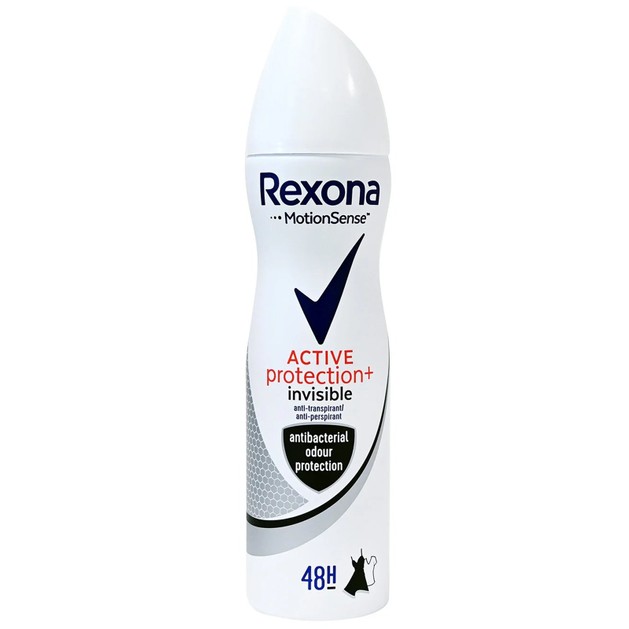 Rexona Deodorant Spray Active Protection Invisible 48h Αποσμητικό, 48ωρη Προστασία Χωρίς Λευκά Σημάδια 150ml Rexona Deodorant Spray Active Protection Invisible 48h Αποσμητικό, 48ωρη Προστασία Χωρίς Λευκά Σημάδια 150ml
