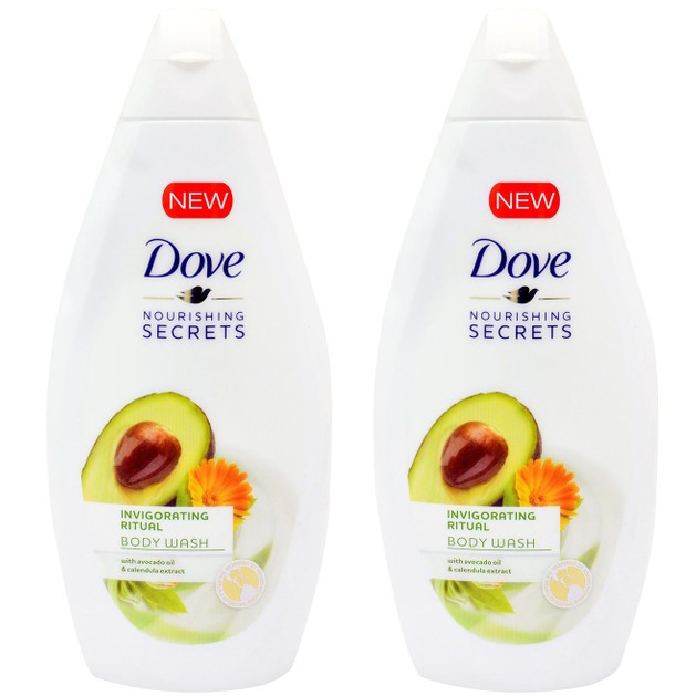 Dove Πακέτο Προσφοράς Invigorating Ritual Avocado Body Wash Αφρόλουτρο για Αίσθηση Αναζωογόνησης με Αβοκάντο 2x750ml 1+1 Δώρο Dove Πακέτο Προσφοράς Invigorating Ritual Avocado Body Wash Αφρόλουτρο για Αίσθηση Αναζωογόνησης με Αβοκάντο 2x750ml 1+1 Δώρο