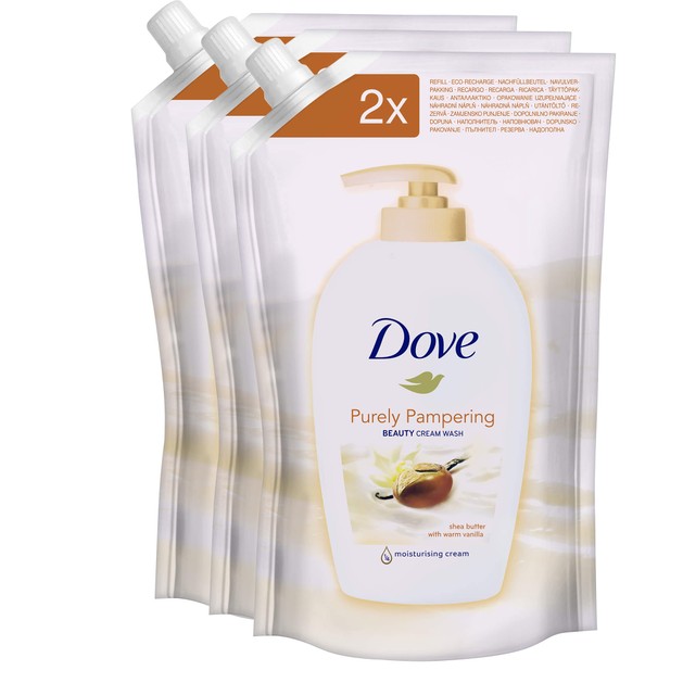 Dove Πακέτο Προσφοράς Shea Butter Με Βούτυρο Καριτέ και Ζεστή Βανίλια Ανταλλακτικό 3x500ml Πακέτο 2+1 Δώρο Dove Πακέτο Προσφοράς Shea Butter Με Βούτυρο Καριτέ και Ζεστή Βανίλια Ανταλλακτικό 3x500ml Πακέτο 2+1 Δώρο