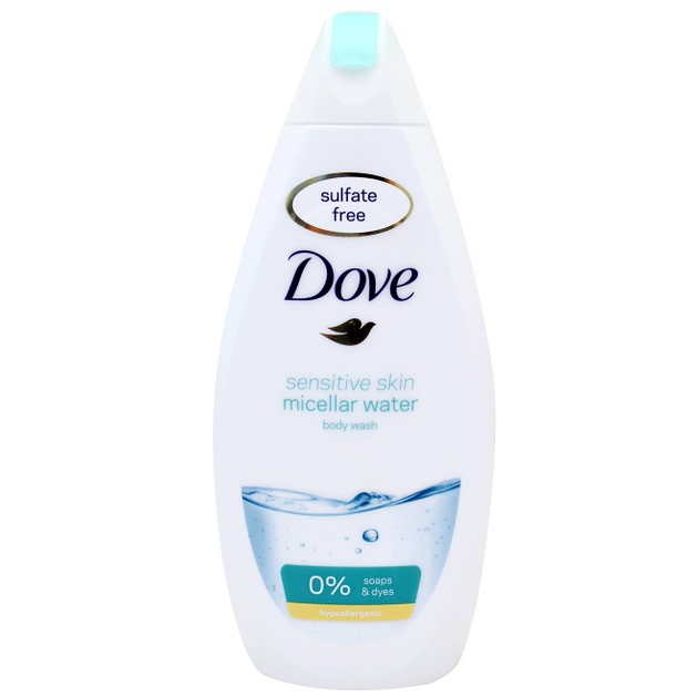 Dove Sensitive Skin Micellar Water Body Wash Ήπιο Αφρόλουτρο για Ευαίσθητες Επιδερμίδες Χωρίς Χρωστικές & Σαπούνι 500ml Dove Sensitive Skin Micellar Water Body Wash Ήπιο Αφρόλουτρο για Ευαίσθητες Επιδερμίδες Χωρίς Χρωστικές & Σαπούνι 500ml