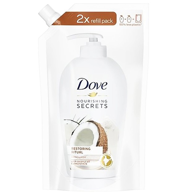 Dove Nourishing Secrets Restoring Ritual Handwash Refill Ανταλλακτικό Υγρό Κρενοσάπουνο με Άρωμα Καρύδας 500ml Dove Nourishing Secrets Restoring Ritual Handwash Refill Ανταλλακτικό Υγρό Κρενοσάπουνο με Άρωμα Καρύδας 500ml