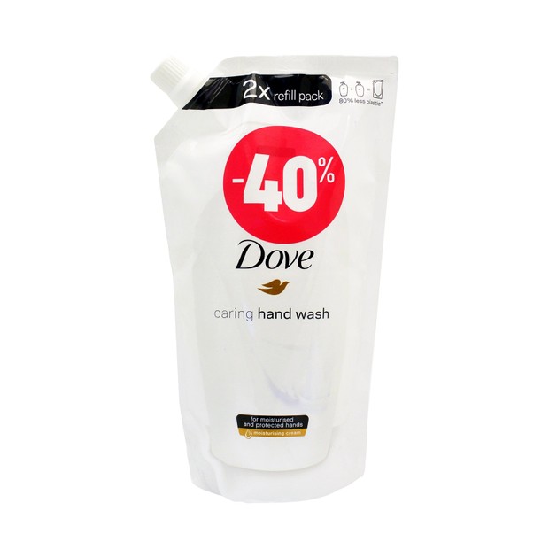 Dove Caring Hand Wash Refill Pack Υγρό Κρεμοσάπουνο Χεριών Ανταλλακτικό 500ml -40% Dove Caring Hand Wash Refill Pack Υγρό Κρεμοσάπουνο Χεριών Ανταλλακτικό 500ml -40%